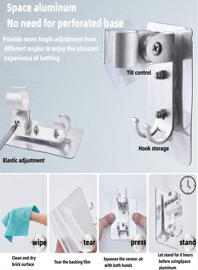 VishBin Shower Head, Hand Shower Set, External, Shower Head for Sink, Shower Head Set with Hose and Stand, Bathroom Installations for Washing Hair, Cleaning The Sink and Bidet - Image 3